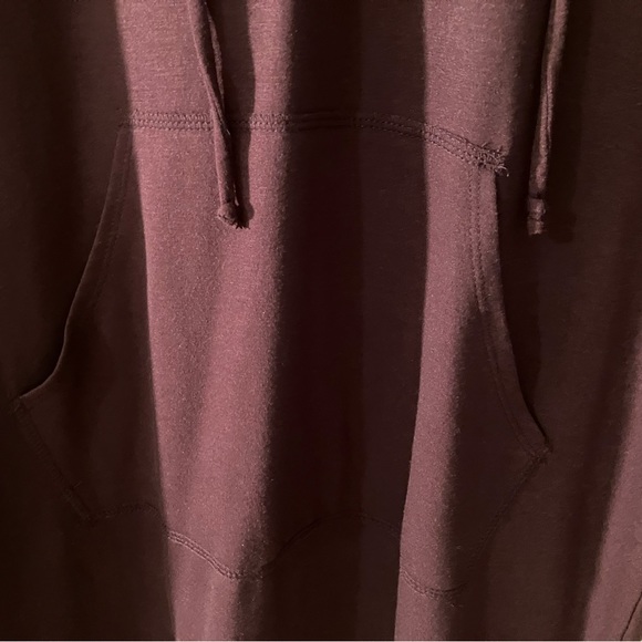 NWT Burgundy long sleeve hooded dress - Picture 3 of 6